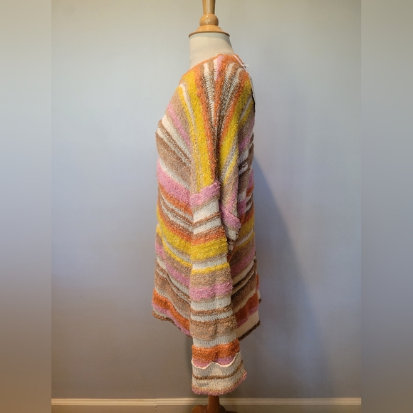 NWOT! Show Me Your Mumu Sue Cuffed Sweater Fall Striped Knit SZ M - Picture 5 of 13